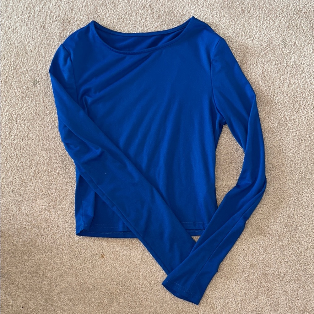 Blue Long Sleeve Women's Top